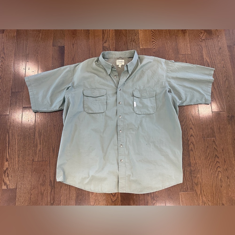 Cabelas green button down shirt - 3XL - vented
